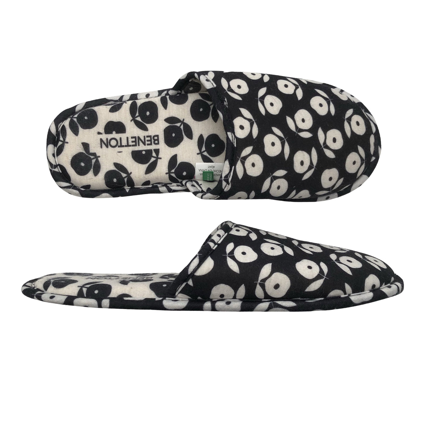 Unisex Benetton - Indoor slippers, size 40 - Black (1)