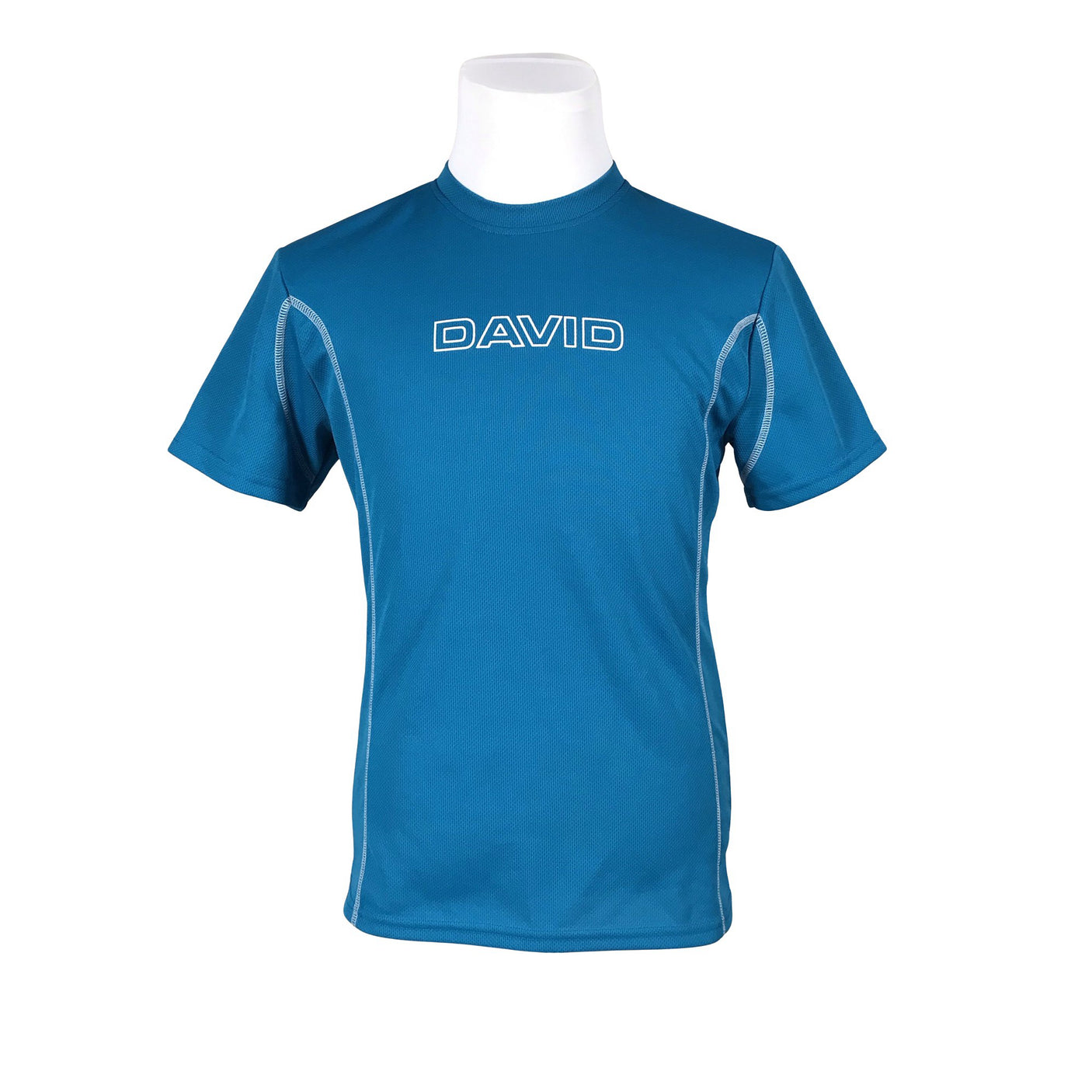 Unisex David - Sports shirt, short sleeve, size M - Blue (1)