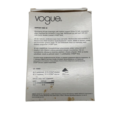 Unisex Vogue - Socks, size 38 - Black (2)