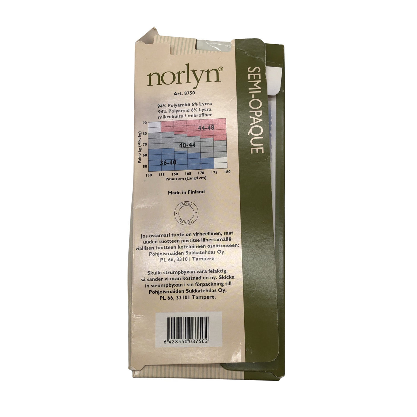 Unisex Norlyn - Stockings, thin, size 42 - Gray (2)