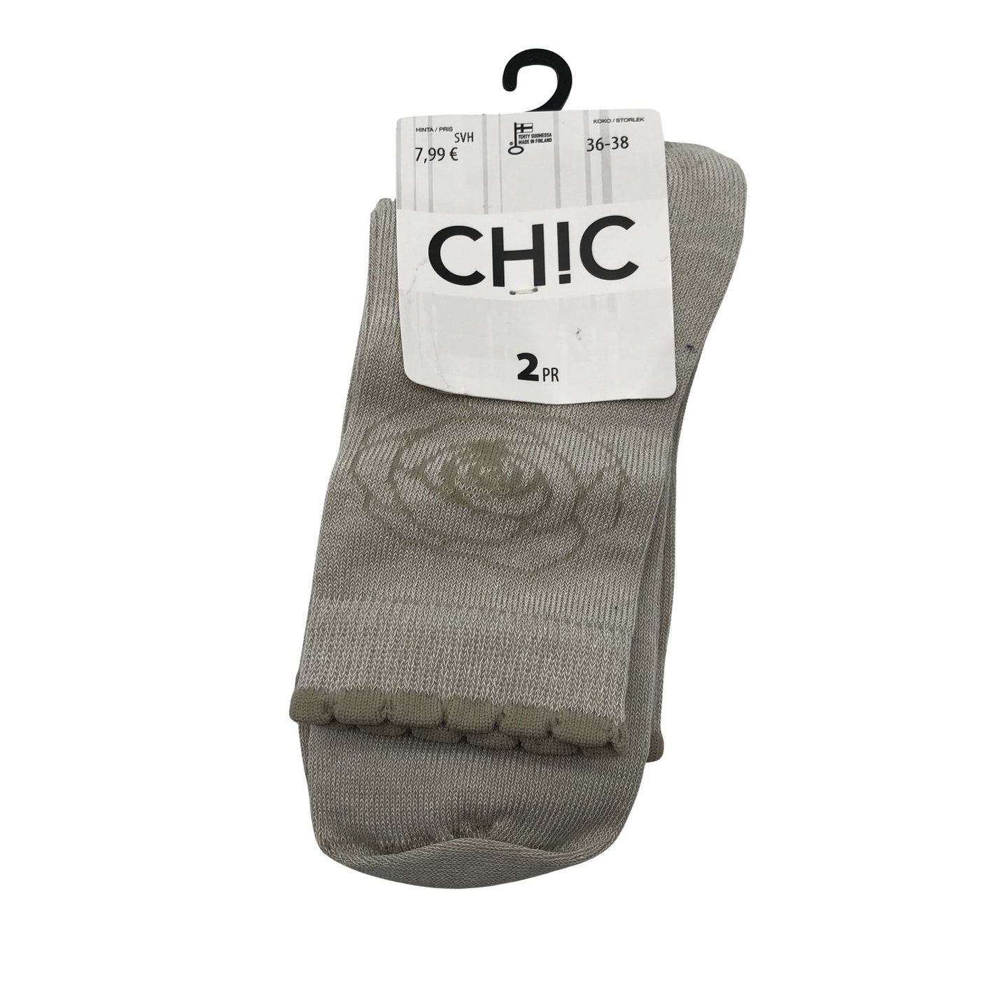 Unisex Sukkamestarit - Socks, size 38 - Beige (2)