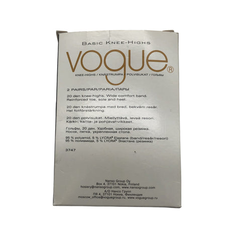 Unisex Vogue - Socks, size 38 - Beige (2)