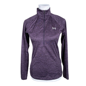 Unisex Under Armour - Sports shirt, long sleeve, size 36 - Violet (1)