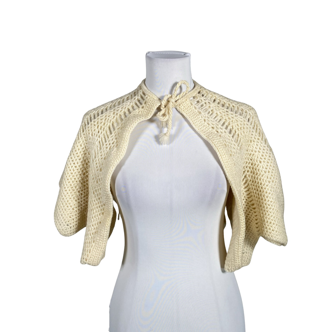 Unisex Handmade - Shawl, size Mini - Beige (1)