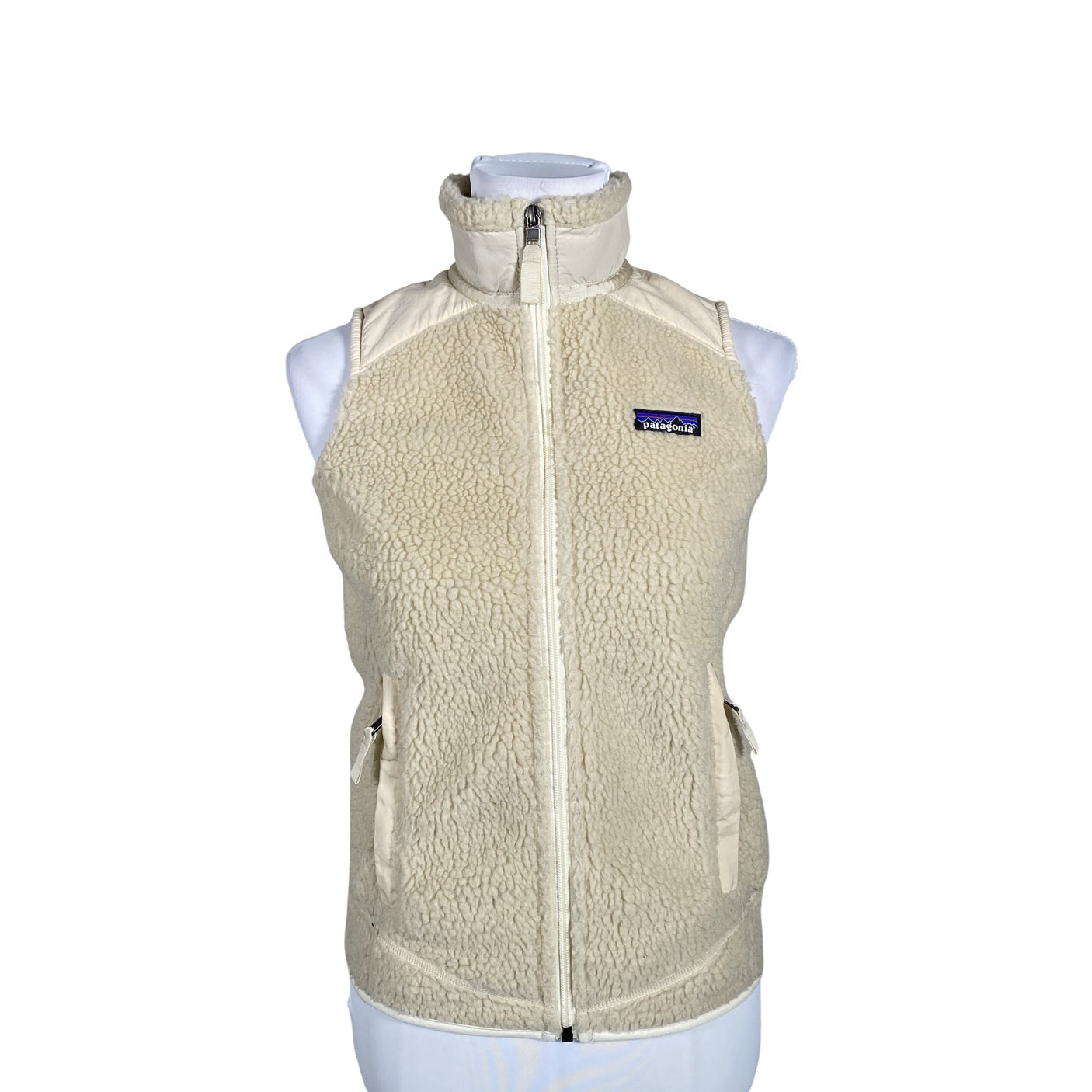 Unisex Patagonia - Fleece vest, size 32 - Beige (1)