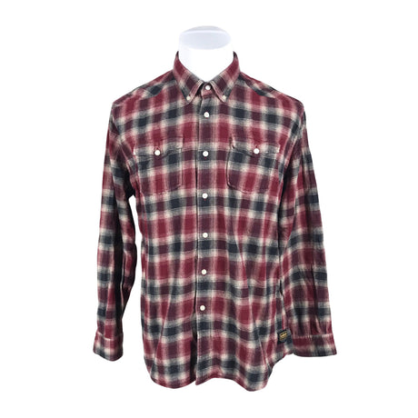 Unisex Barbour - Flannel shirt, size XL - Wine red (2)