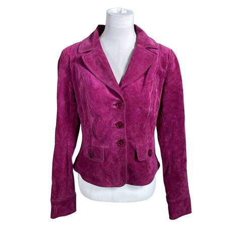 Unisex Rock'n Blue - Leather jacket, size 38 - Violet ()