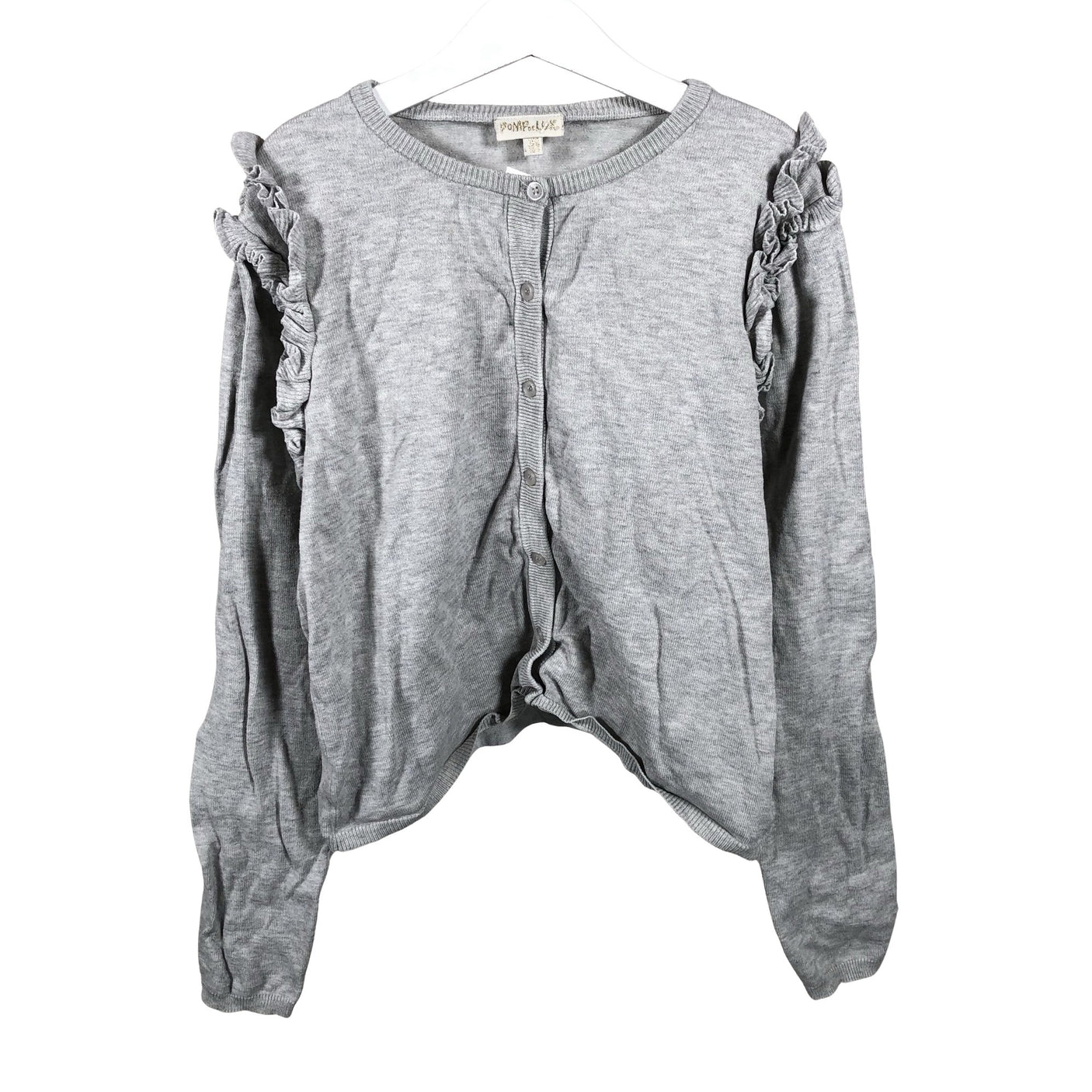 Unisex POMPdeLUX - Cardigan, size 158 - 164 - Gray (2)