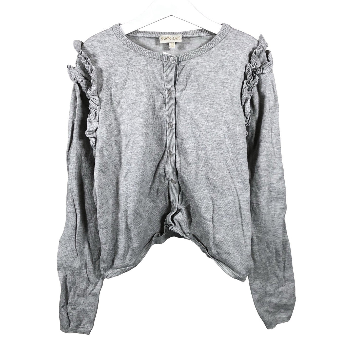 Unisex POMPdeLUX - Cardigan, size 158 - 164 - Gray (1)