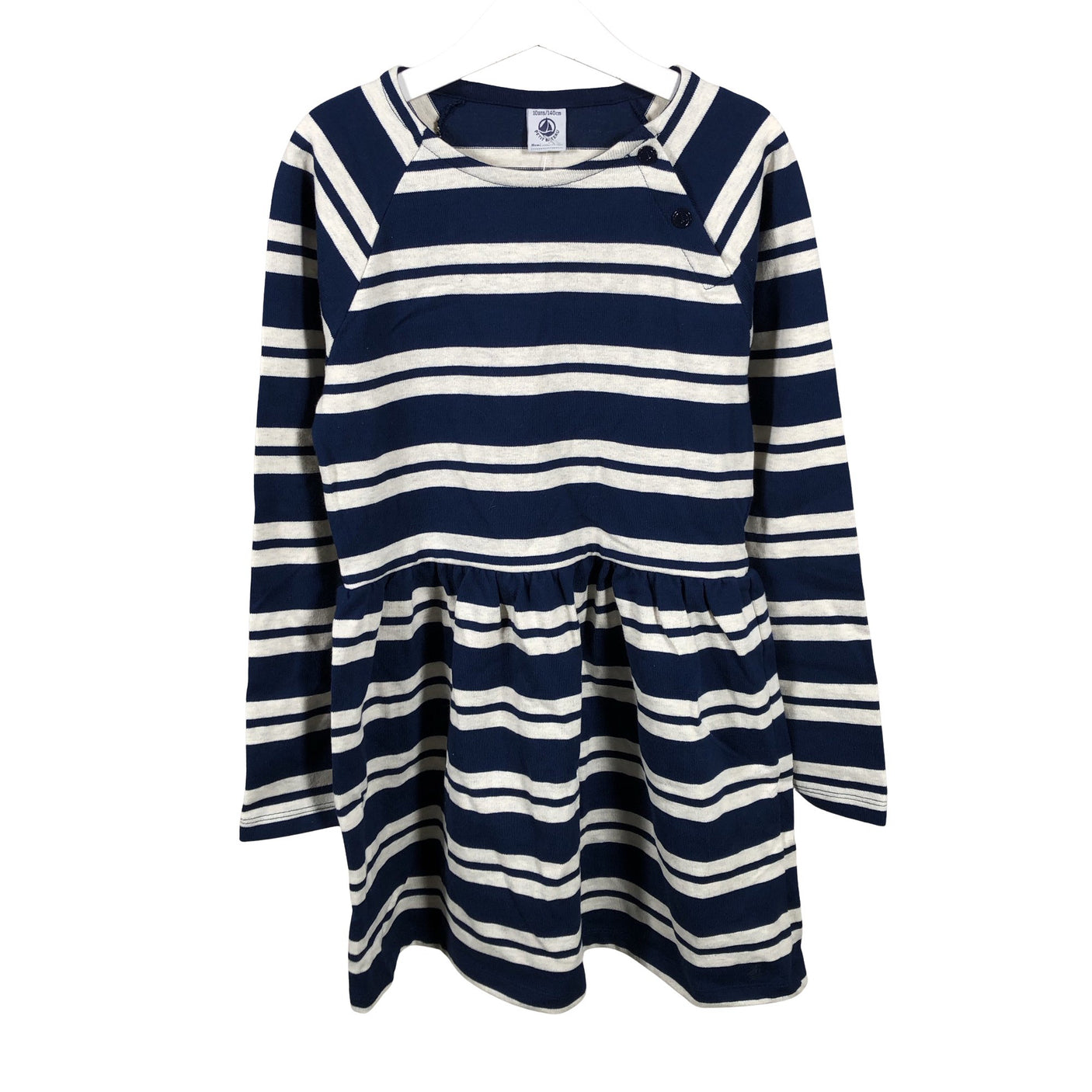 Unisex Petit Bateau - Knit dress, size 134 - 140 - Blue (1)