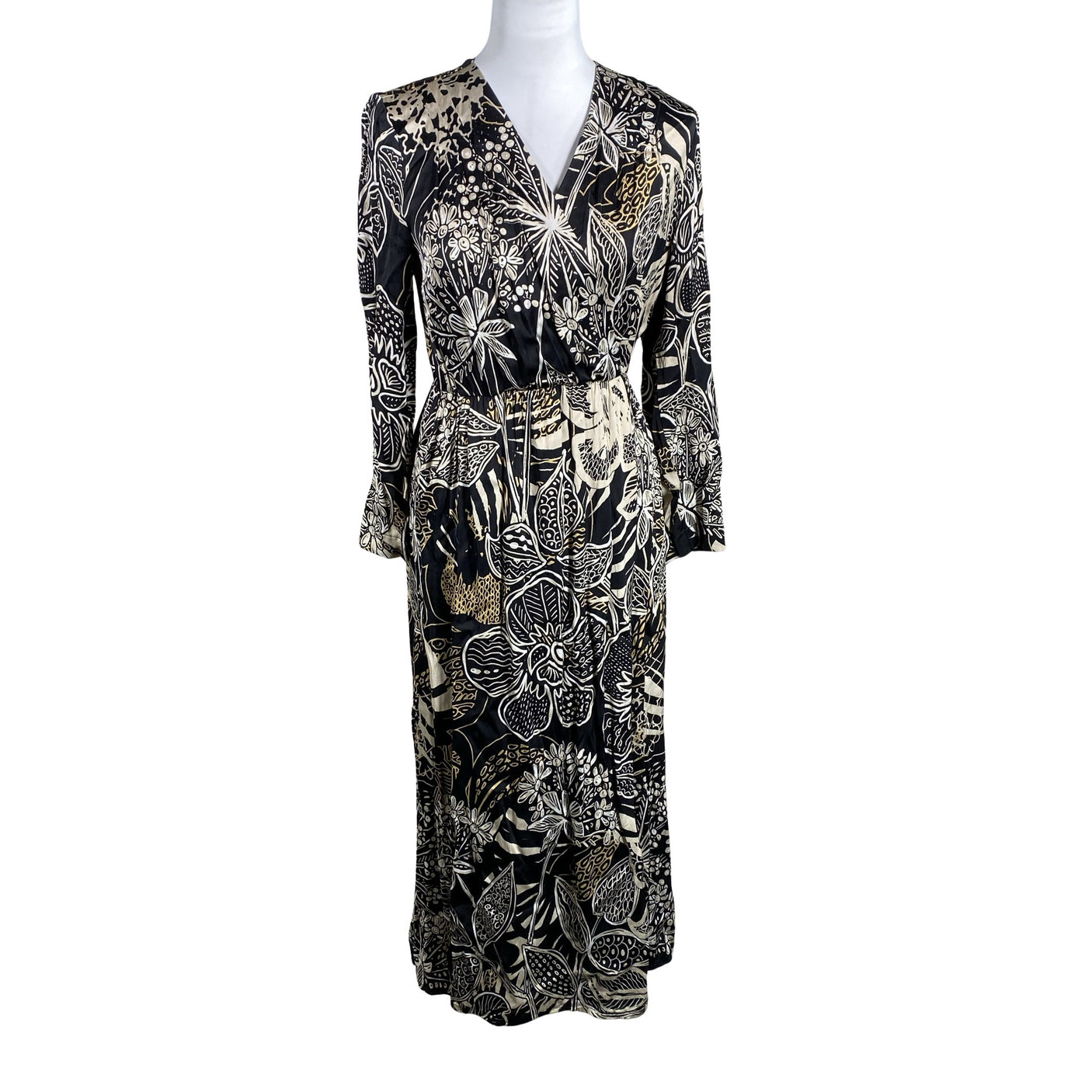 Unisex Andiata - Schiffon dress, size 38 - Black (1)