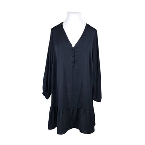 Unisex Zizzi - Schiffon dress, size 50 - Blue (1)