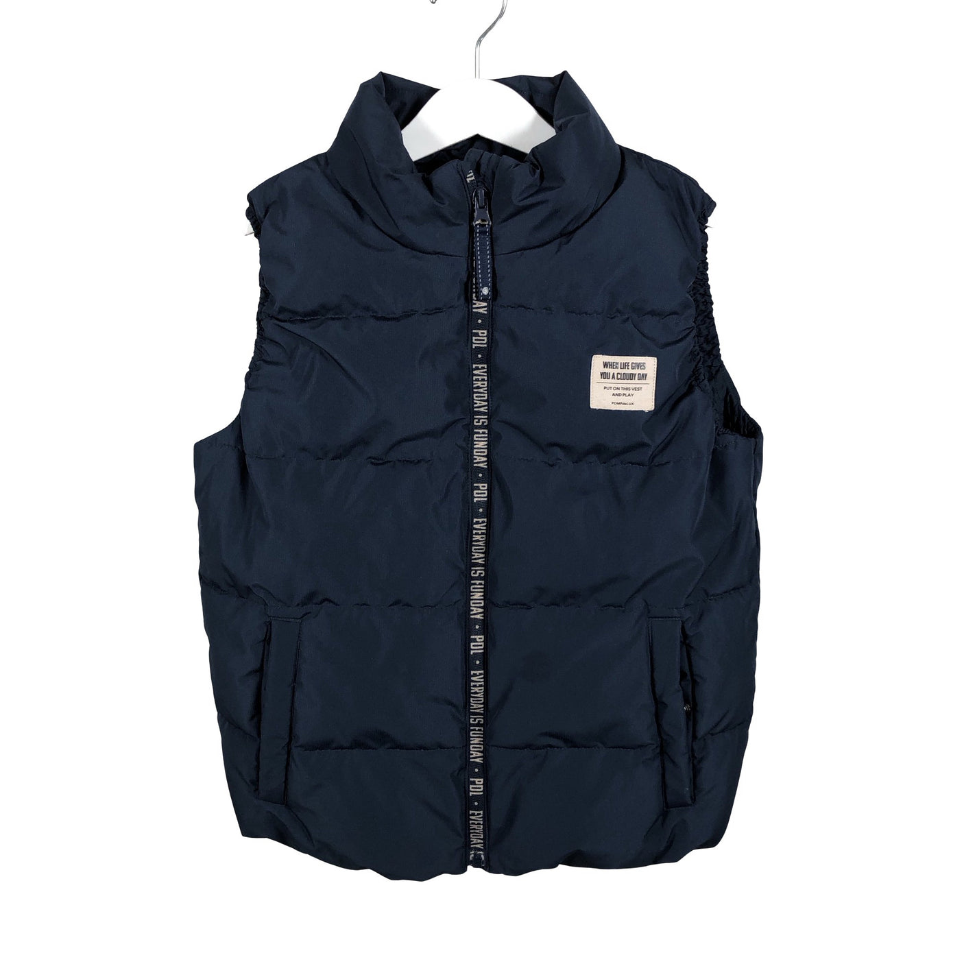 Unisex POMPdeLUX - Winter vest, size 134 - 140 - Blue (2)