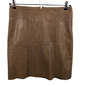 Unisex Noom - Leather skirt, size 38 - Brown (1)