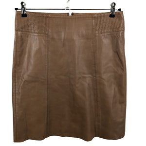 Unisex Noom - Leather skirt, size 38 - Brown (2)