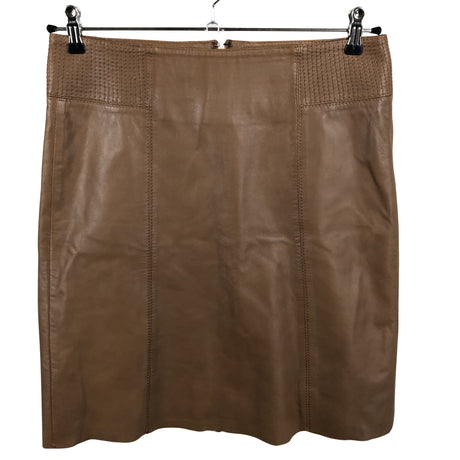 Unisex Noom - Leather skirt, size 38 - Brown (2)
