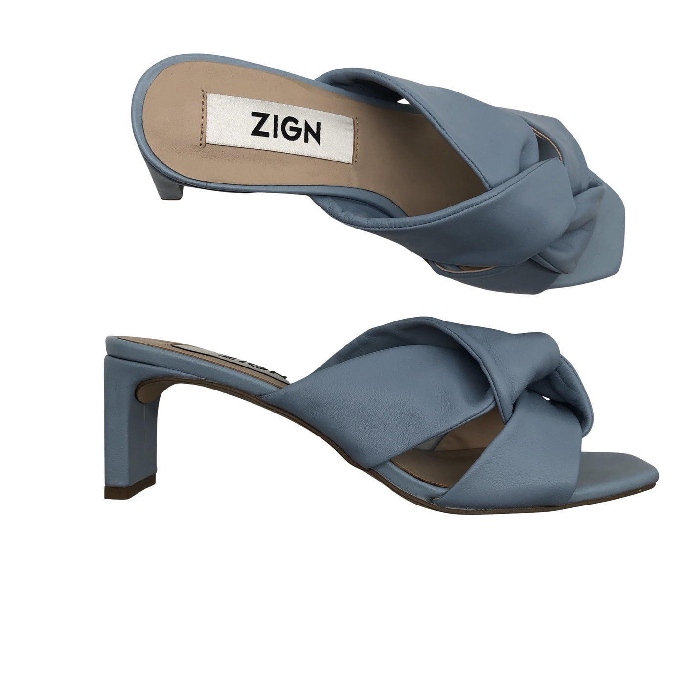 Unisex Zign - Heeled sandals, size 40 - Light blue (1)