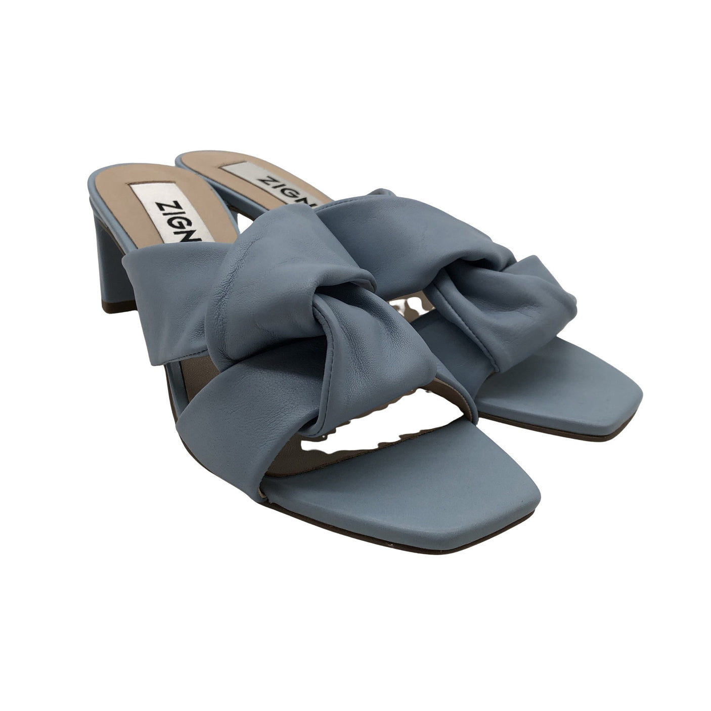 Unisex Zign - Heeled sandals, size 40 - Light blue (2)