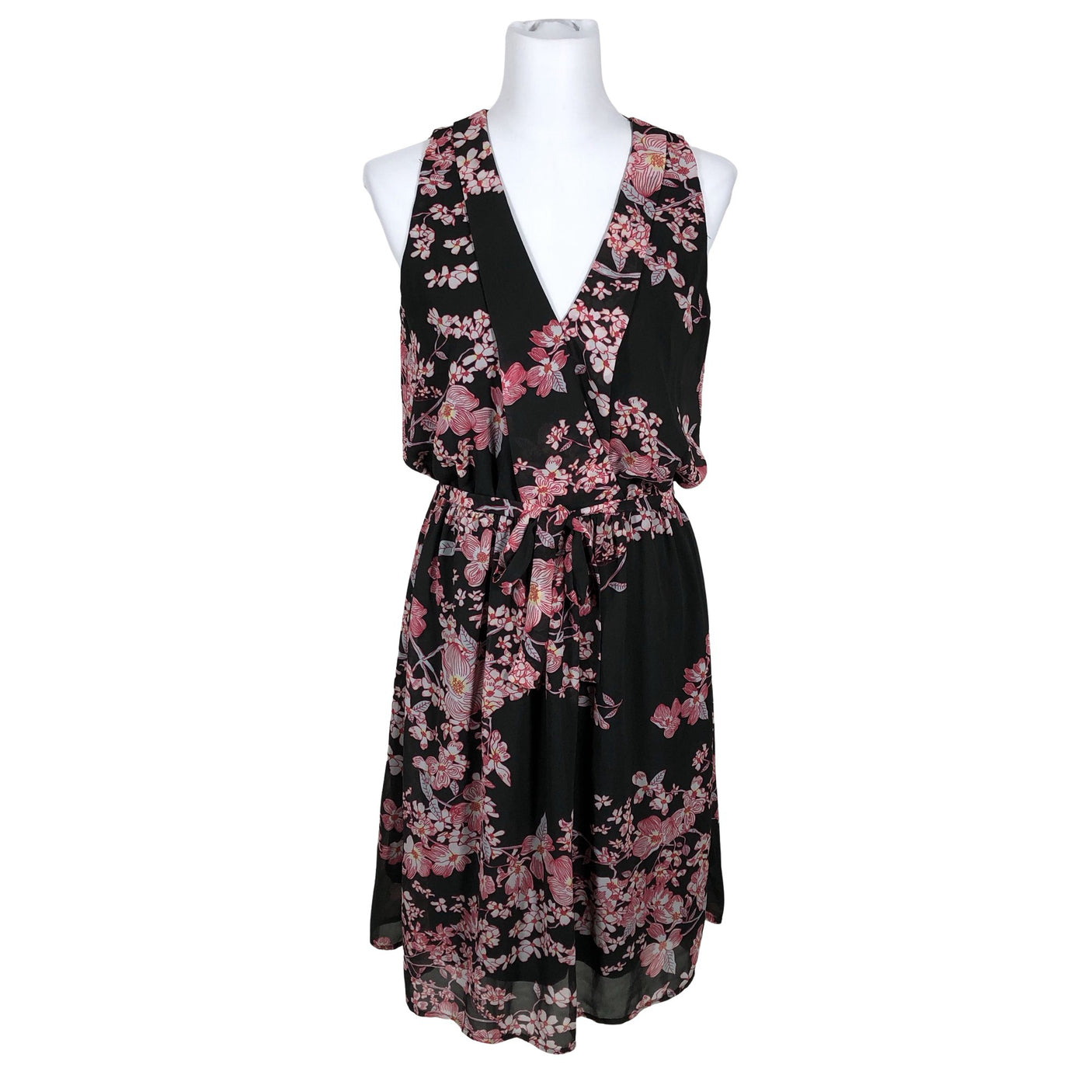 Unisex Lindex - Schiffon dress, size 38 - Black (1)