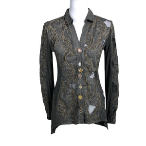 Unisex Elisa Cavaletti - Sweat jacket, size 36 - Gray (1)