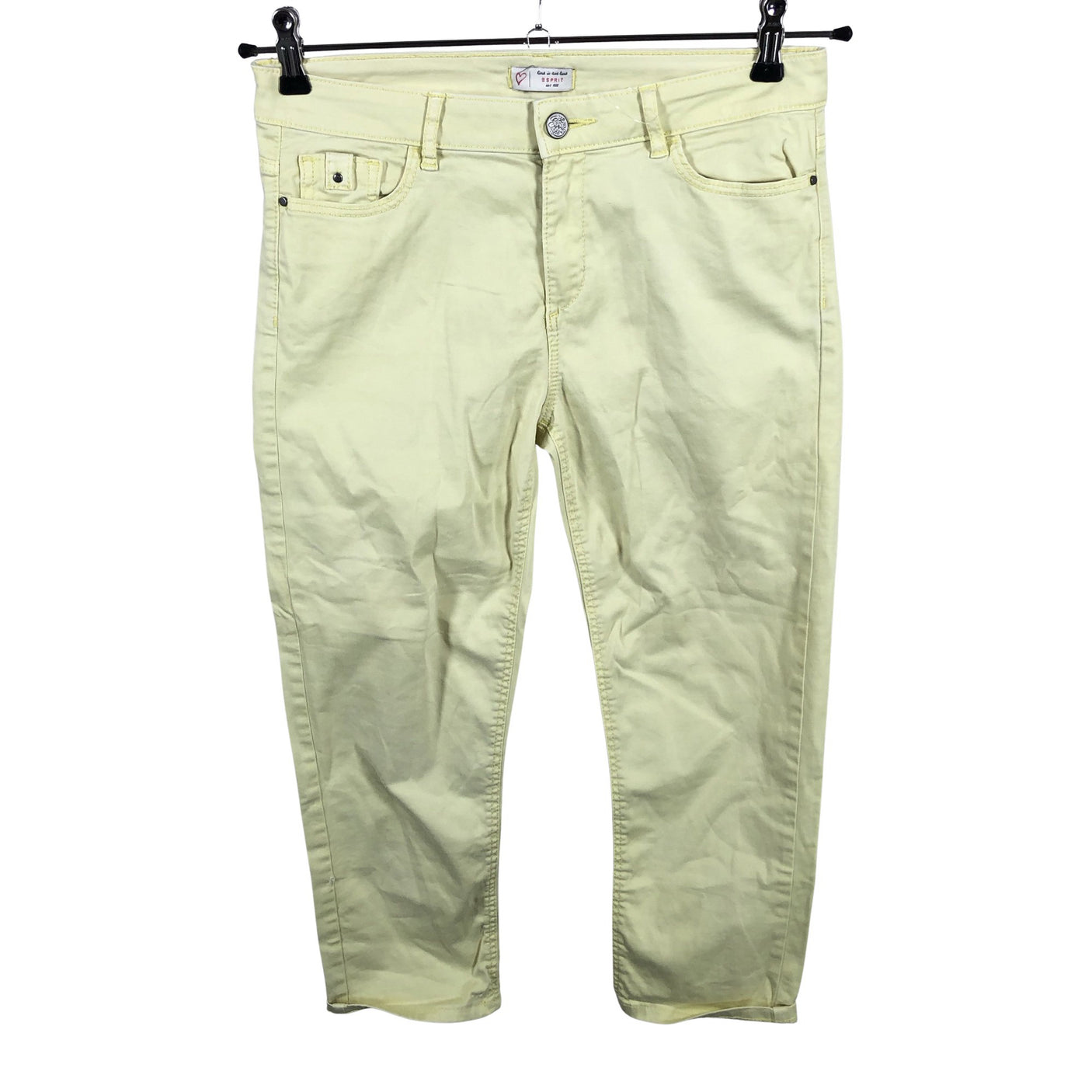 Unisex Esprit - Capri jeans, size 36 - Yellow (2)