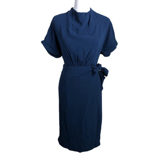 Unisex Reiss - Schiffon dress, size 34 - Blue (1)