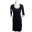 Unisex August Silk - Knit dress, size 36 - Black ()