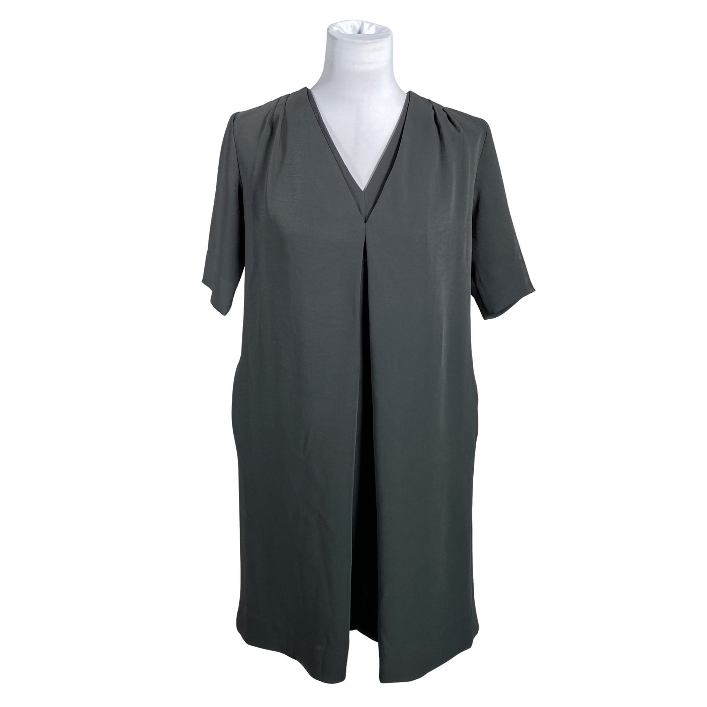 Unisex COS - Schiffon dress, size 34 - Gray (1)