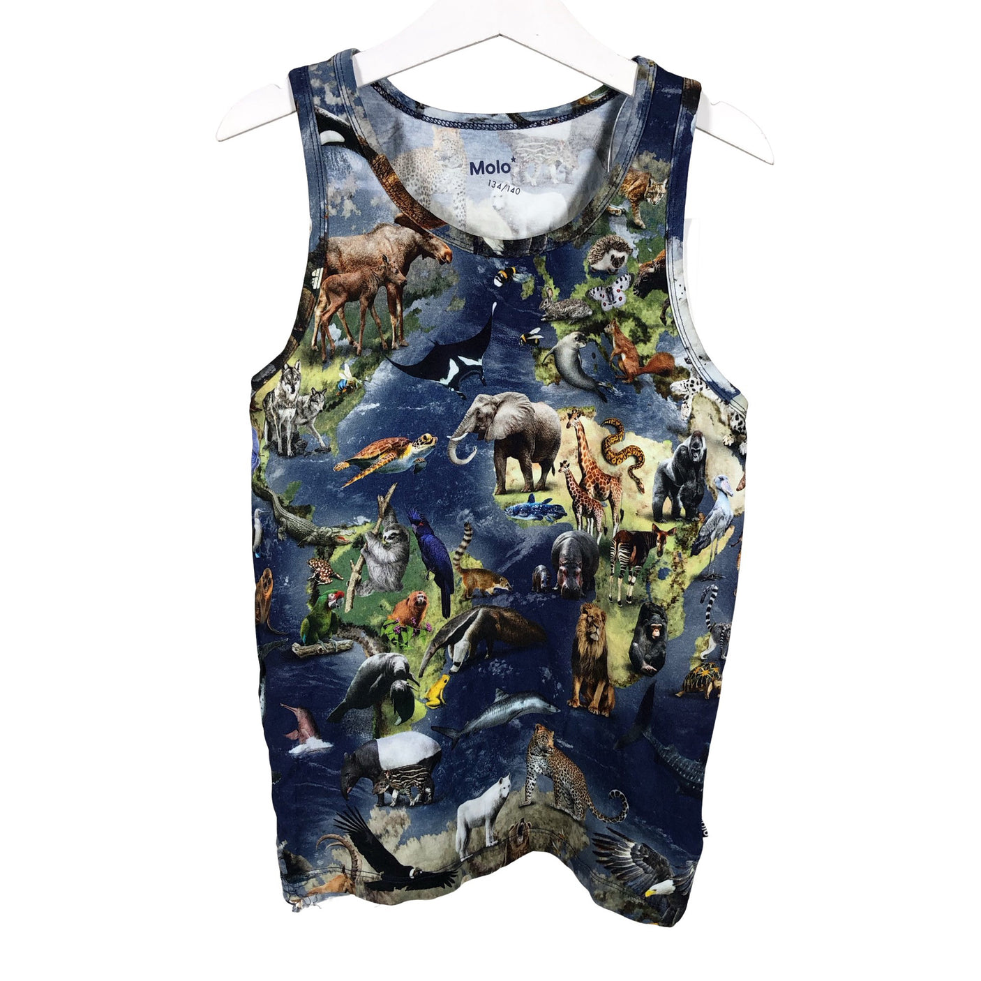 Unisex Molo Kids - Sleeveless shirt, size 140 - 146 - Blue (2)