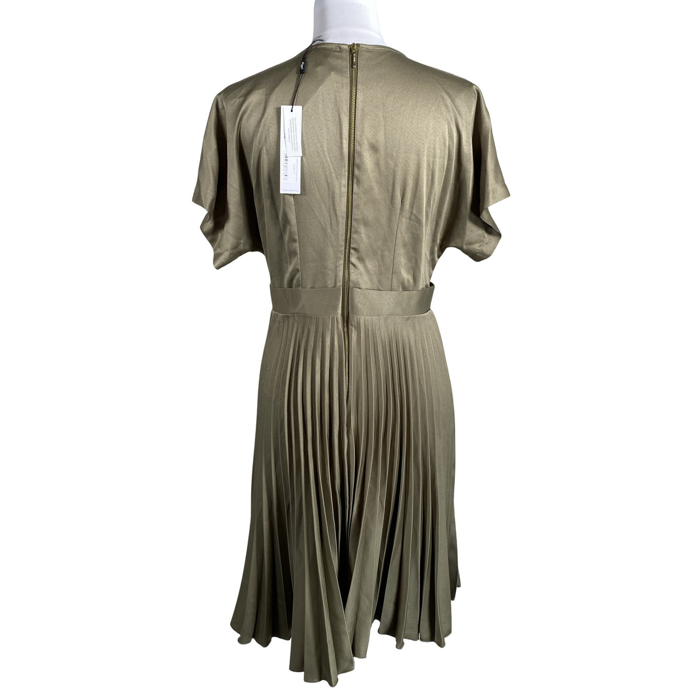 Unisex Closet London - Schiffon dress, size 38 - Green (2)