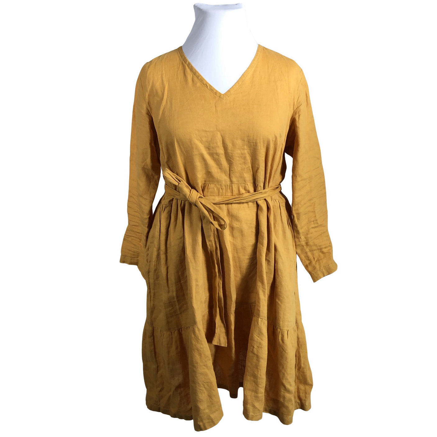 Unisex Linengirls - Dress, size 44 - Yellow (1)