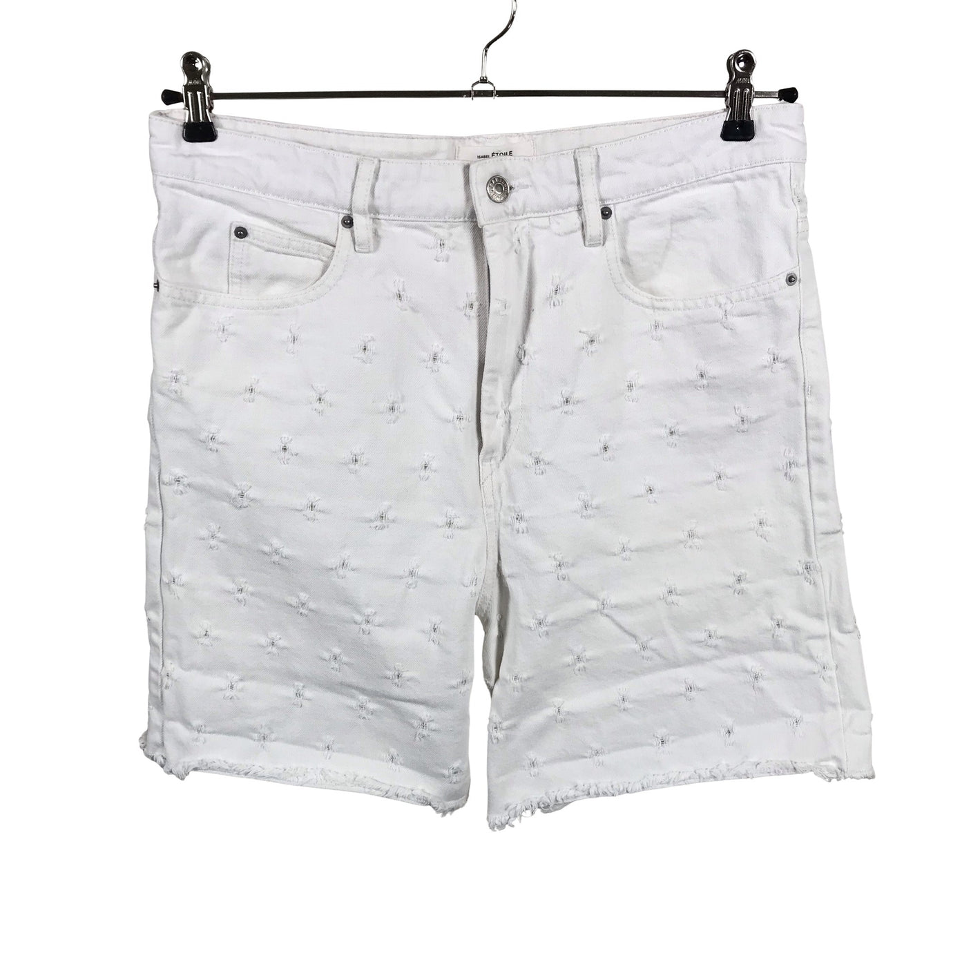Unisex Isabel Marant Étoile - Denim shorts, size 40 - White (1)