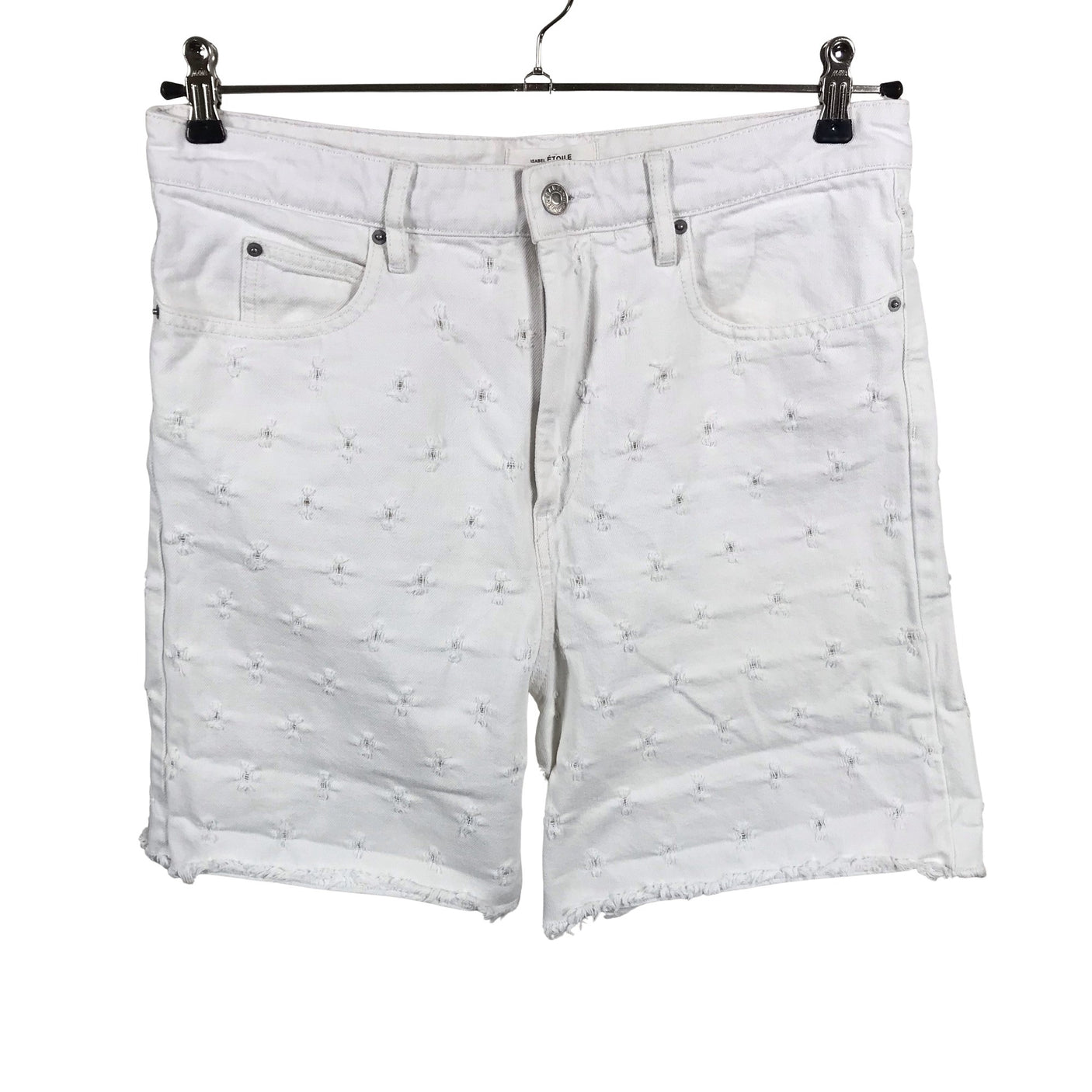 Unisex Isabel Marant Étoile - Denim shorts, size 40 - White (2)