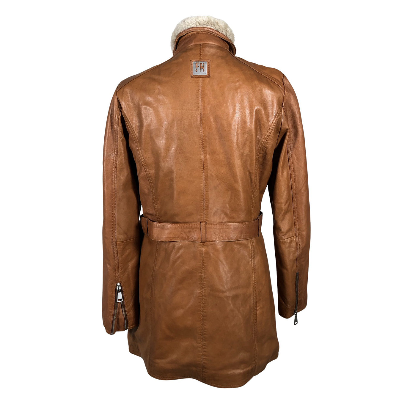 Unisex Freaky Nation - Leather jacket, size 40 - Brown (2)