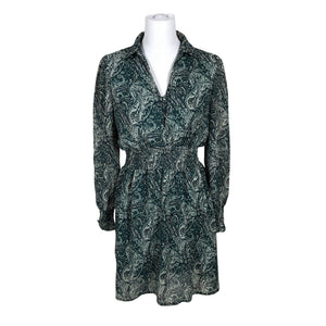 Unisex Culture - Schiffon dress, size 40 - Green (2)