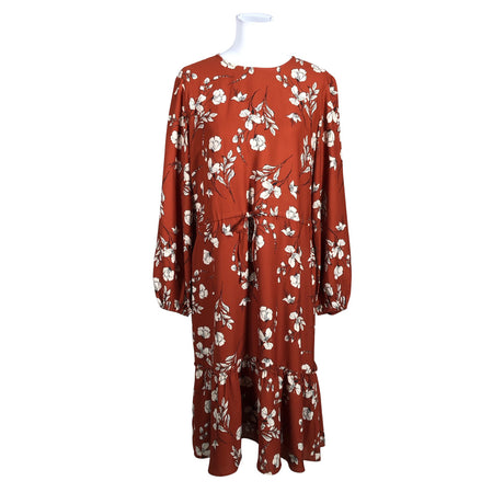 Unisex Your Face - Schiffon dress, size 40 - Brown ()