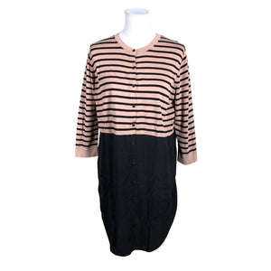 Unisex COS - Schiffon dress, size 38 - Brown (1)