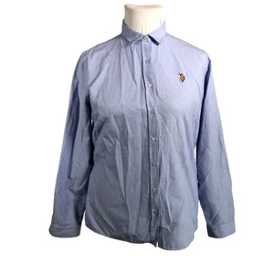Unisex U.S. Polo Assn. - Collared shirt, size 42 - Blue (1)