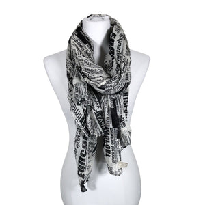 Unisex Cream - Scarf, size Midi - White (1)