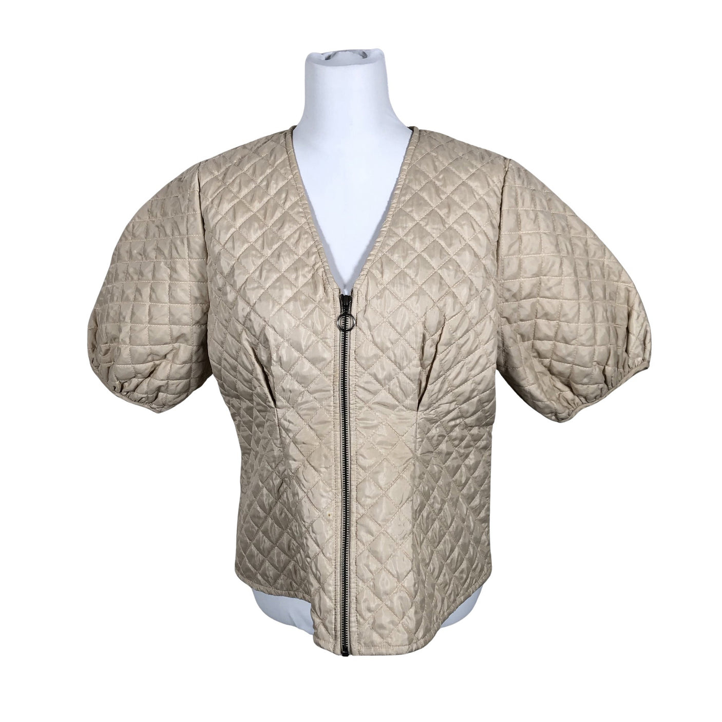 Unisex Lindex - Quilted jacket, size 38 - Beige (1)