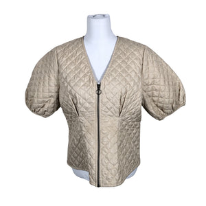 Unisex Lindex - Quilted jacket, size 38 - Beige (1)
