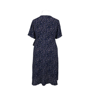 Unisex Zizzi - Schiffon dress, size 44 - Blue (2)