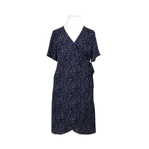 Unisex Zizzi - Schiffon dress, size 44 - Blue (1)
