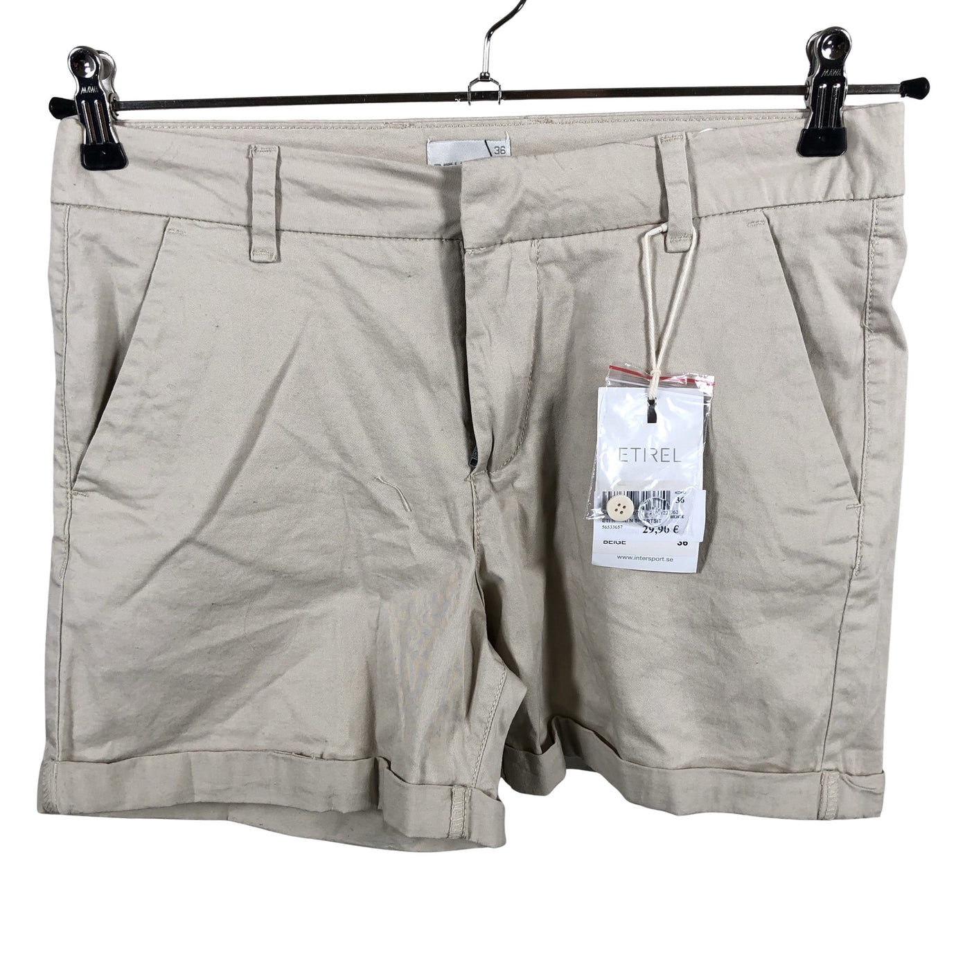 Unisex Etirel - Shorts, size 36 - Beige (2)