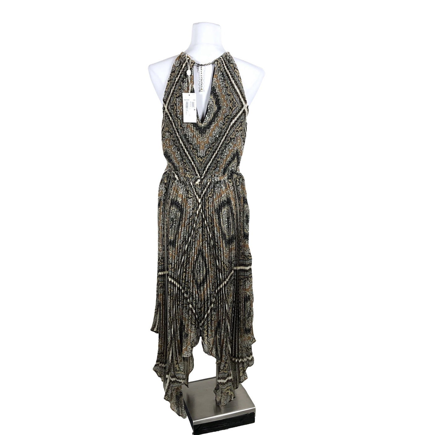Unisex Michael Kors - Schiffon dress, size 38 - Brown (4)