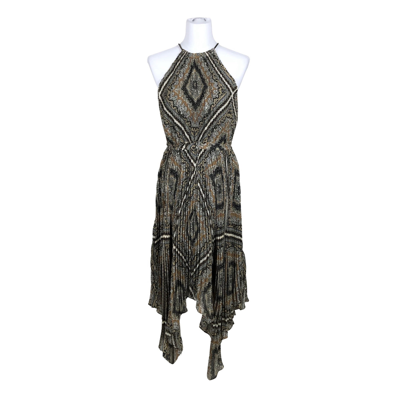 Unisex Michael Kors - Schiffon dress, size 38 - Brown (2)