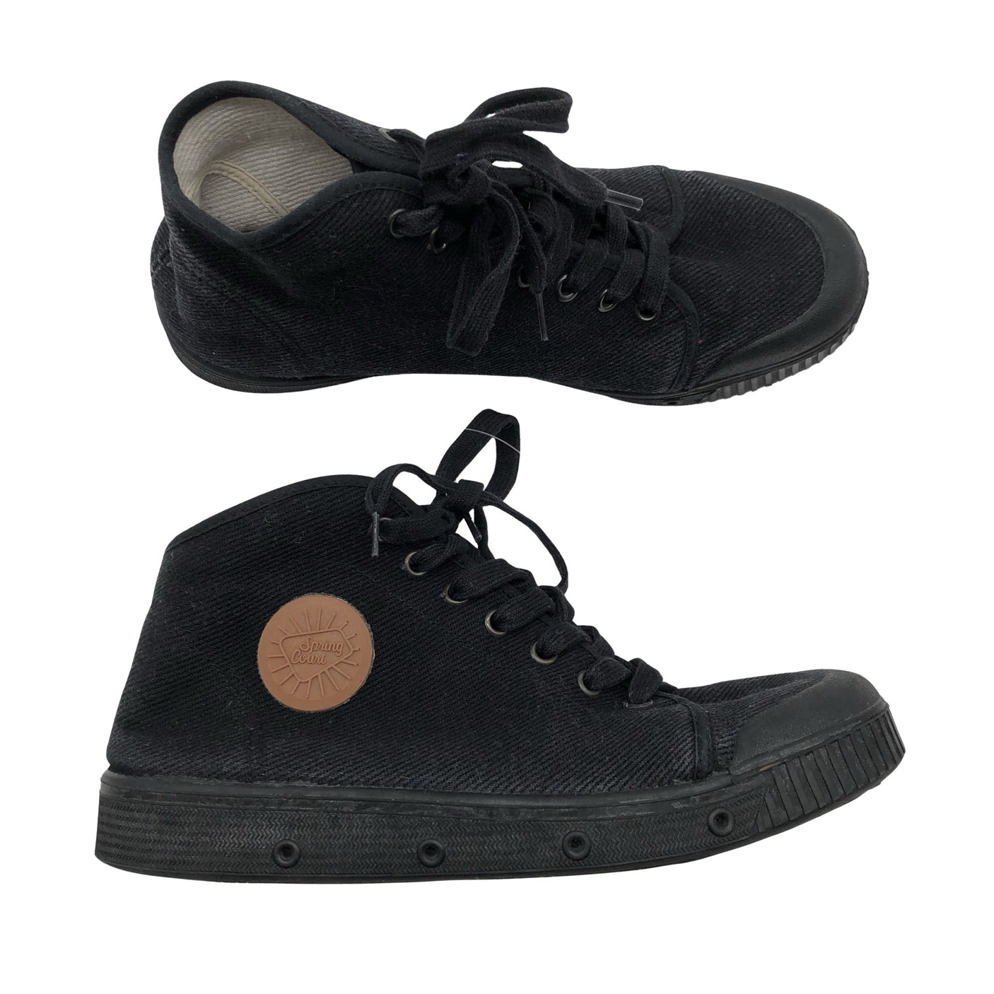 Unisex Spring Court - Casual sneakers, size 40 - Black (1)