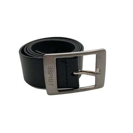 Unisex Esprit - Leather belt, size Ei kokoa - Black ()