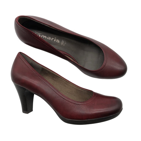 Unisex Tamaris - High heels, size 39 - Wine red ()