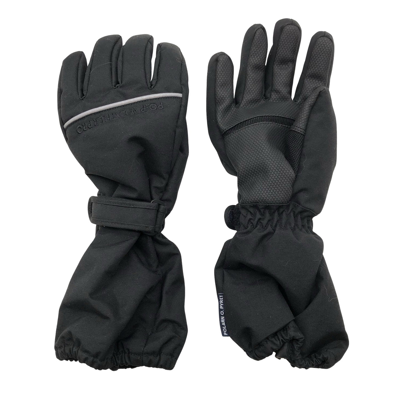 Unisex Polarn O. Pyret - Winter gloves, size 5 - 8 vuotta - Black (1)